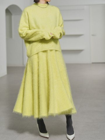 Alma Fur Cashmere yellowの画像