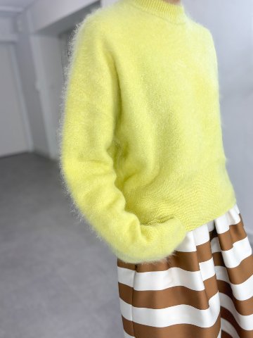 Alma Fur Cashmere yellowの画像