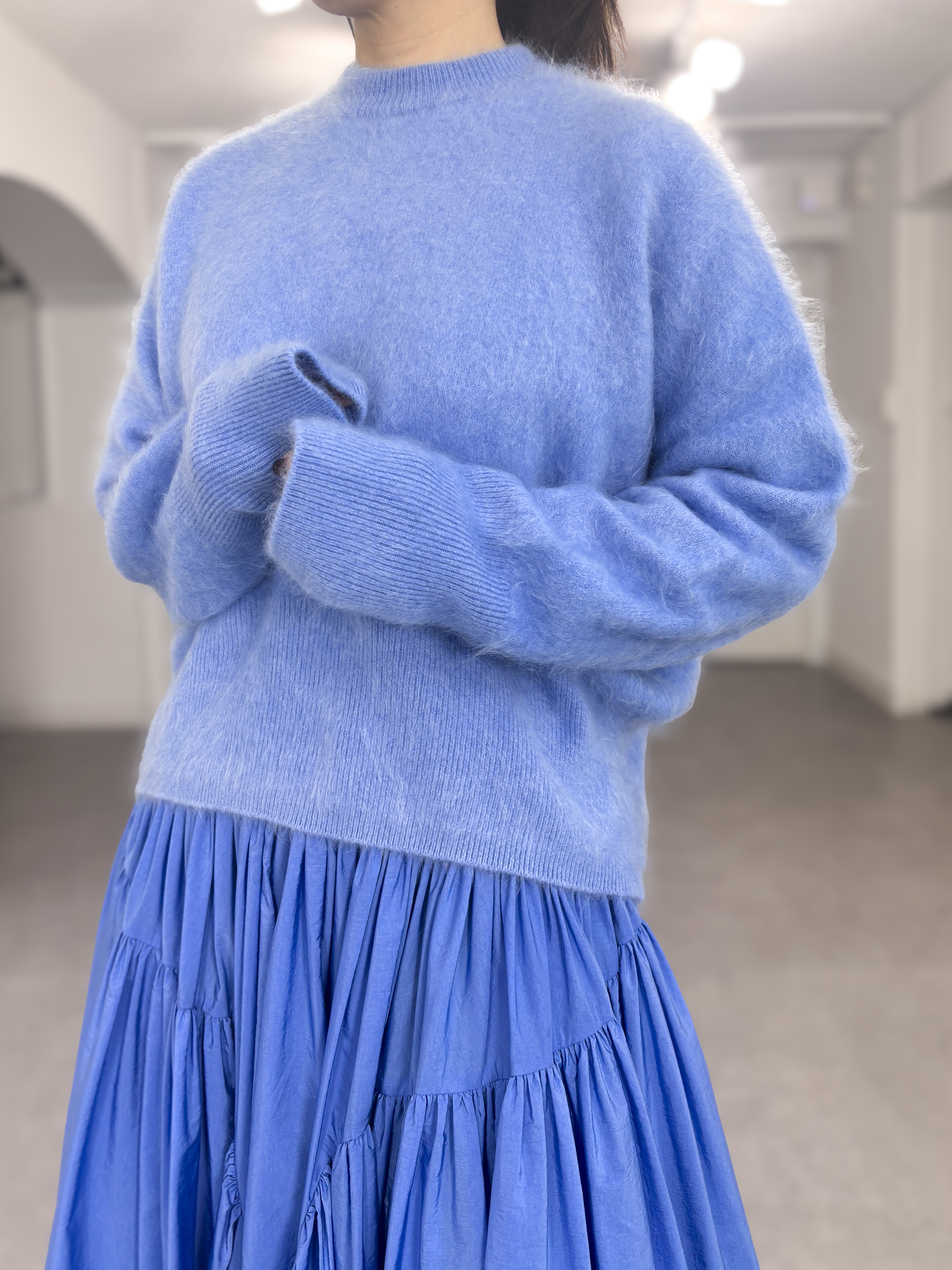 Alma Fur Cashmere saxeblueの画像
