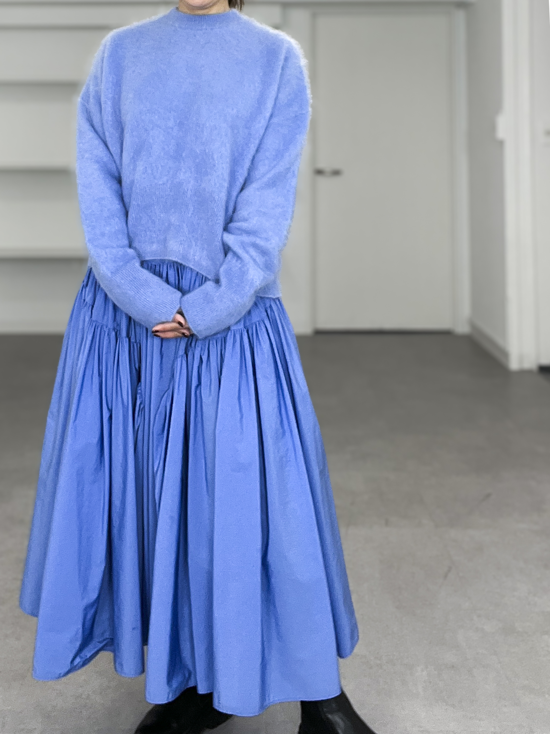 Alma Fur Cashmere saxeblueの画像