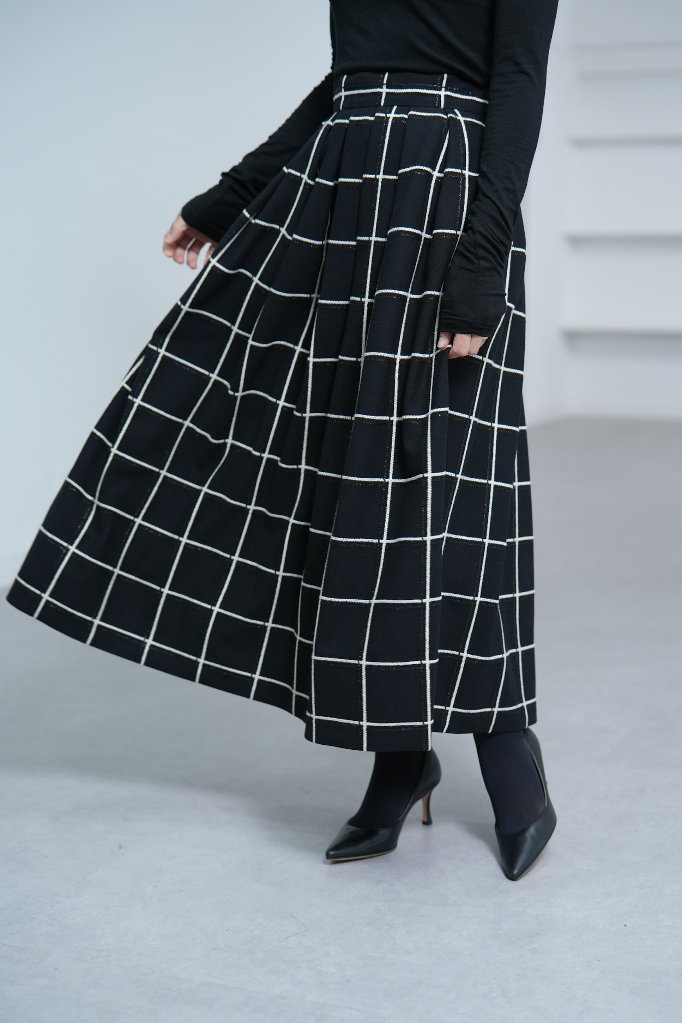 SHETokyo スカート Jenny big houndstooth ツイード