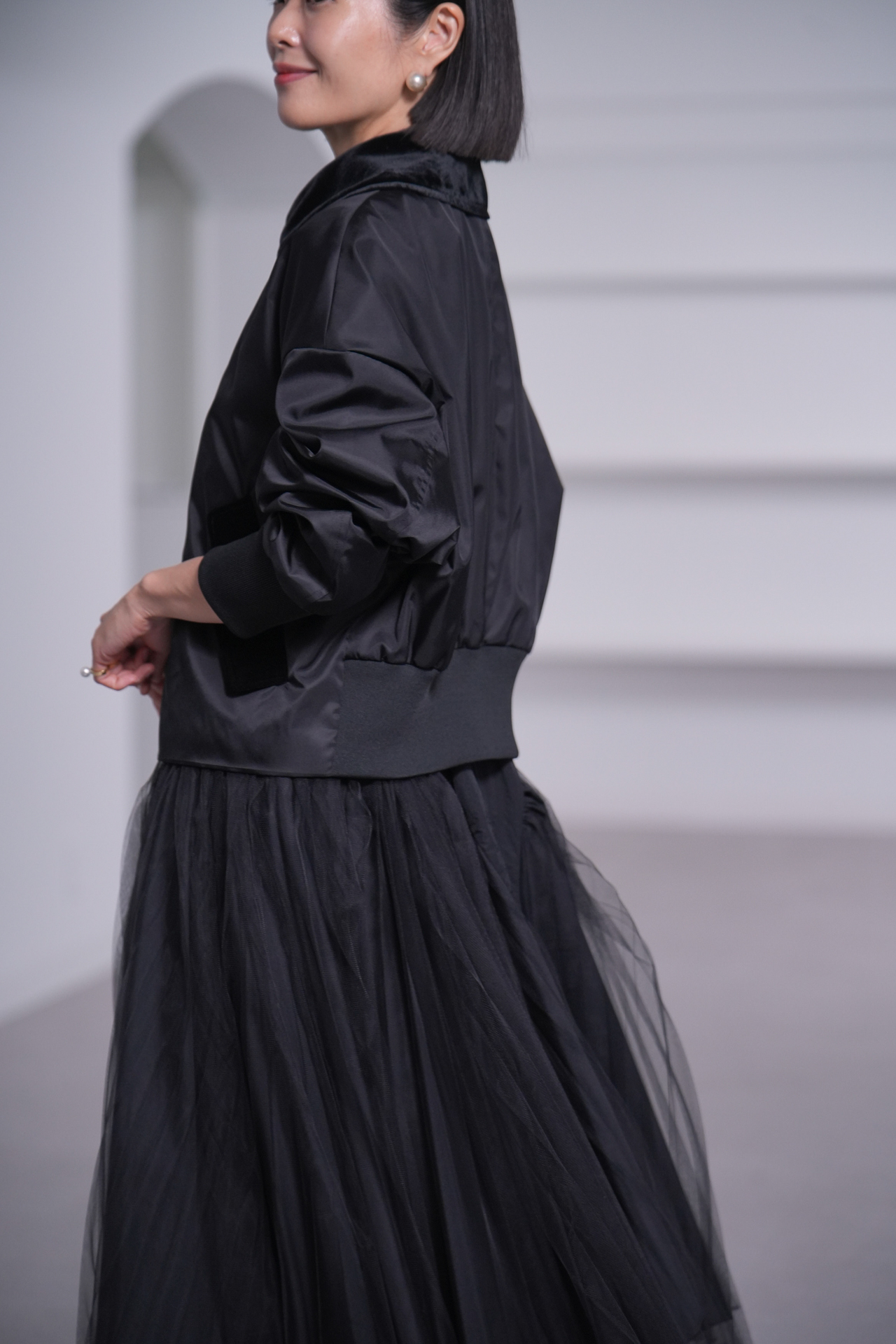 SHE Tokyo ブラック MA-1 ジャケット MA-1 | SHE Tokyo online shop