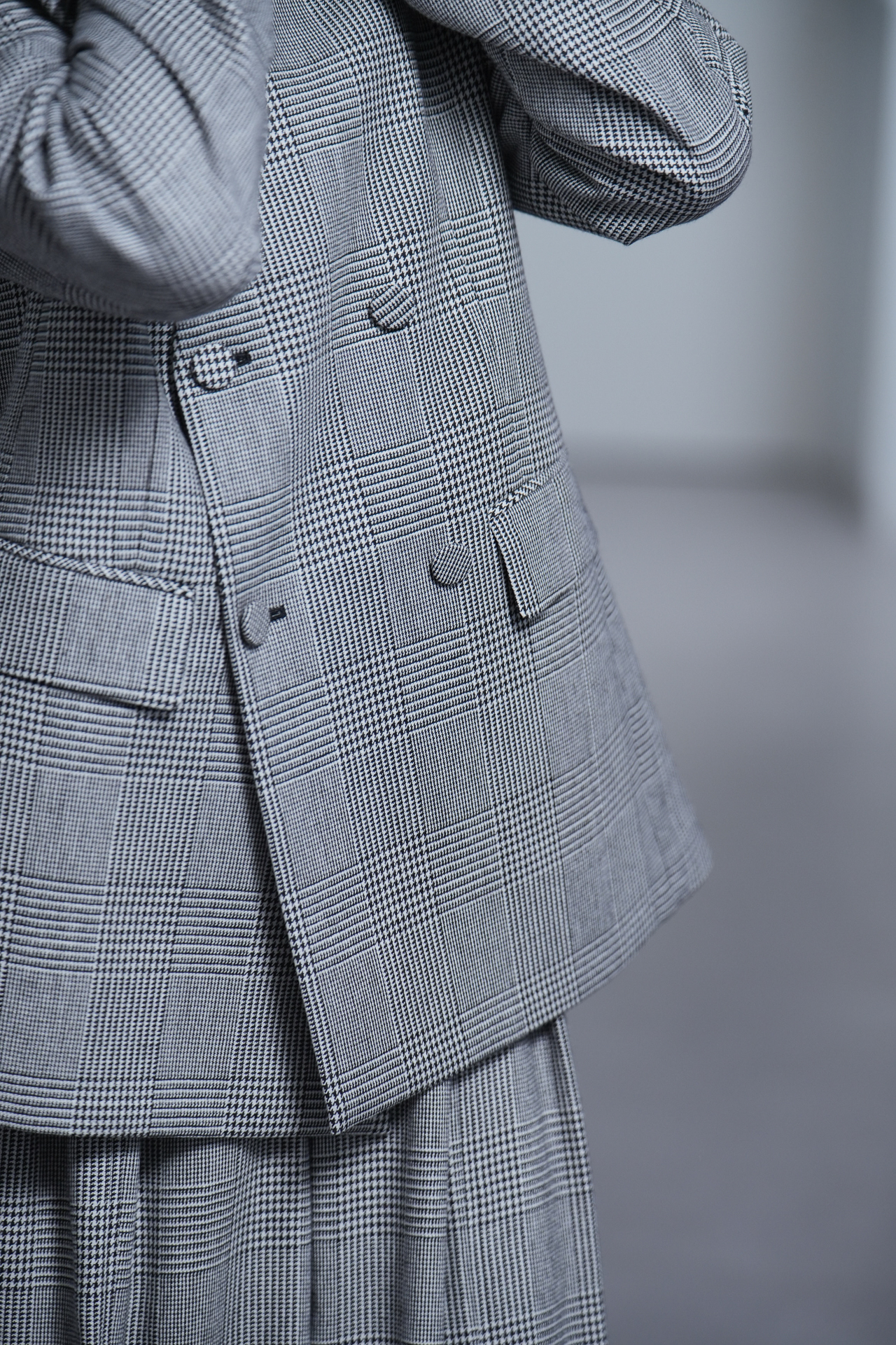 Taylor Glen Check White/Blackの画像