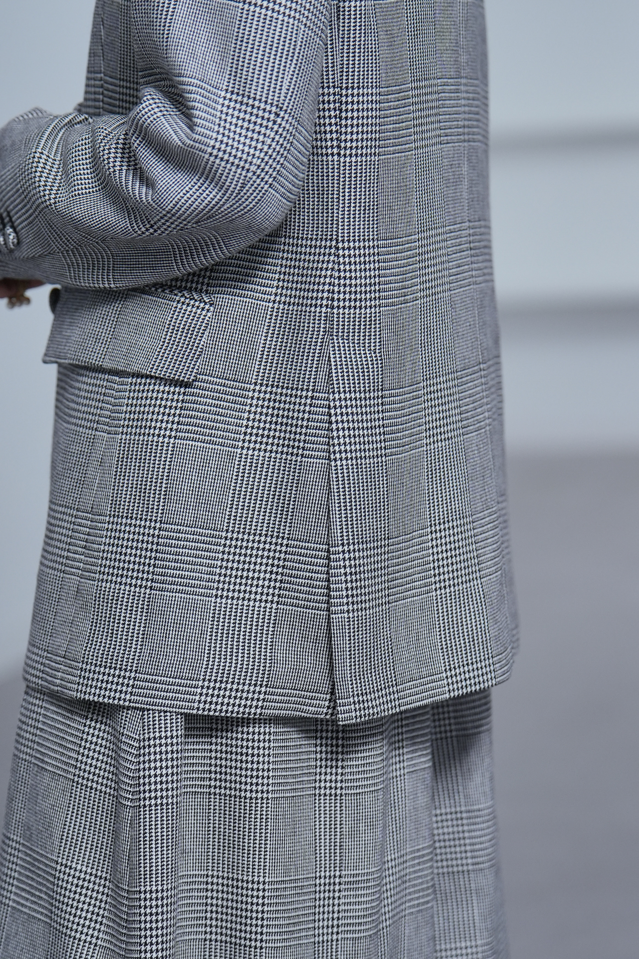 Taylor Glen Check White/Blackの画像