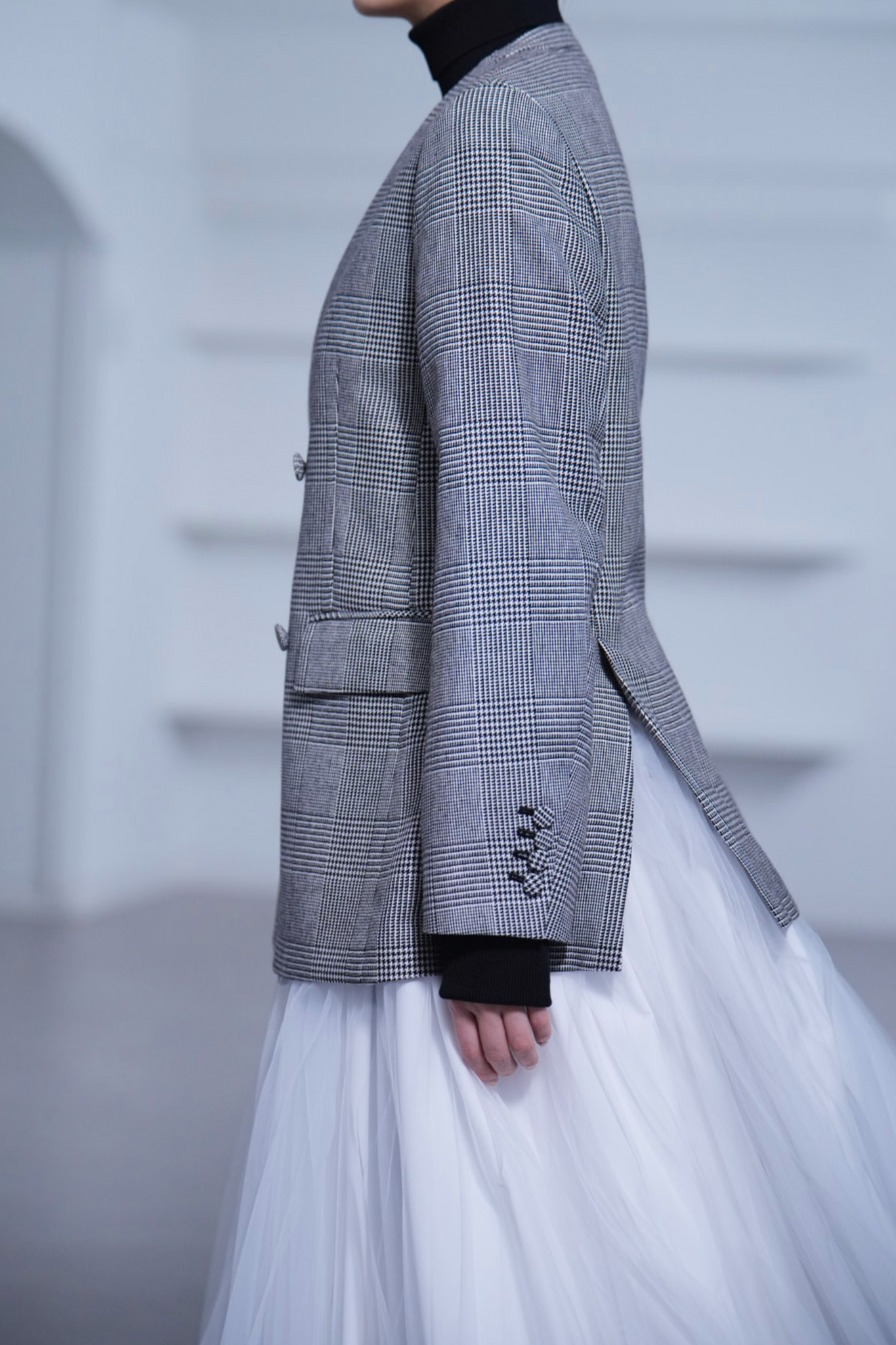 Taylor Glen Check White/Blackの画像