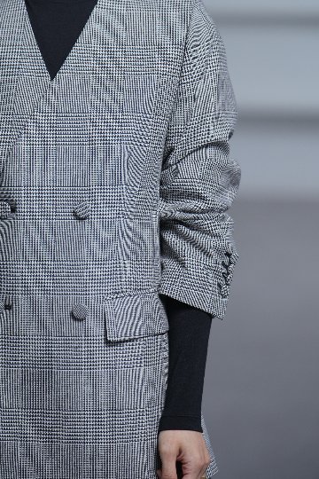 Taylor Glen Check White/Blackの画像