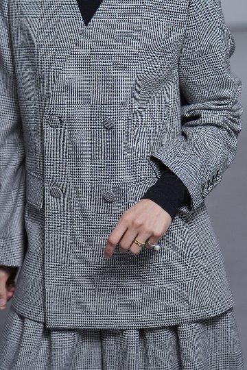 Taylor Glen Check White/Blackの画像