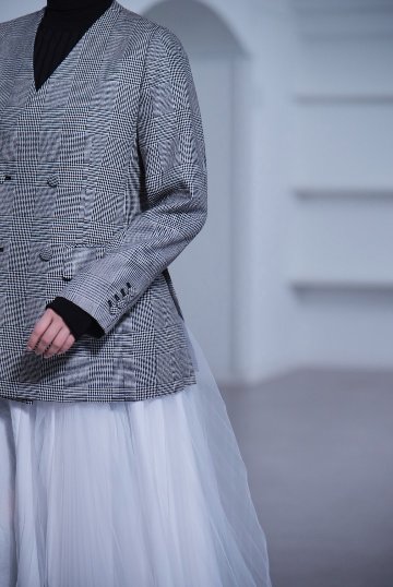 Taylor Glen Check White/Blackの画像