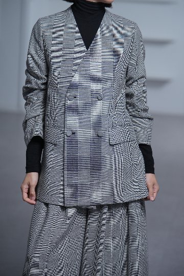 Taylor Glen Check White/Blackの画像