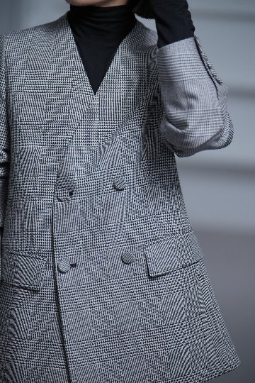 Taylor Glen Check White/Blackの画像