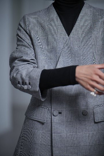 Taylor Glen Check White/Blackの画像