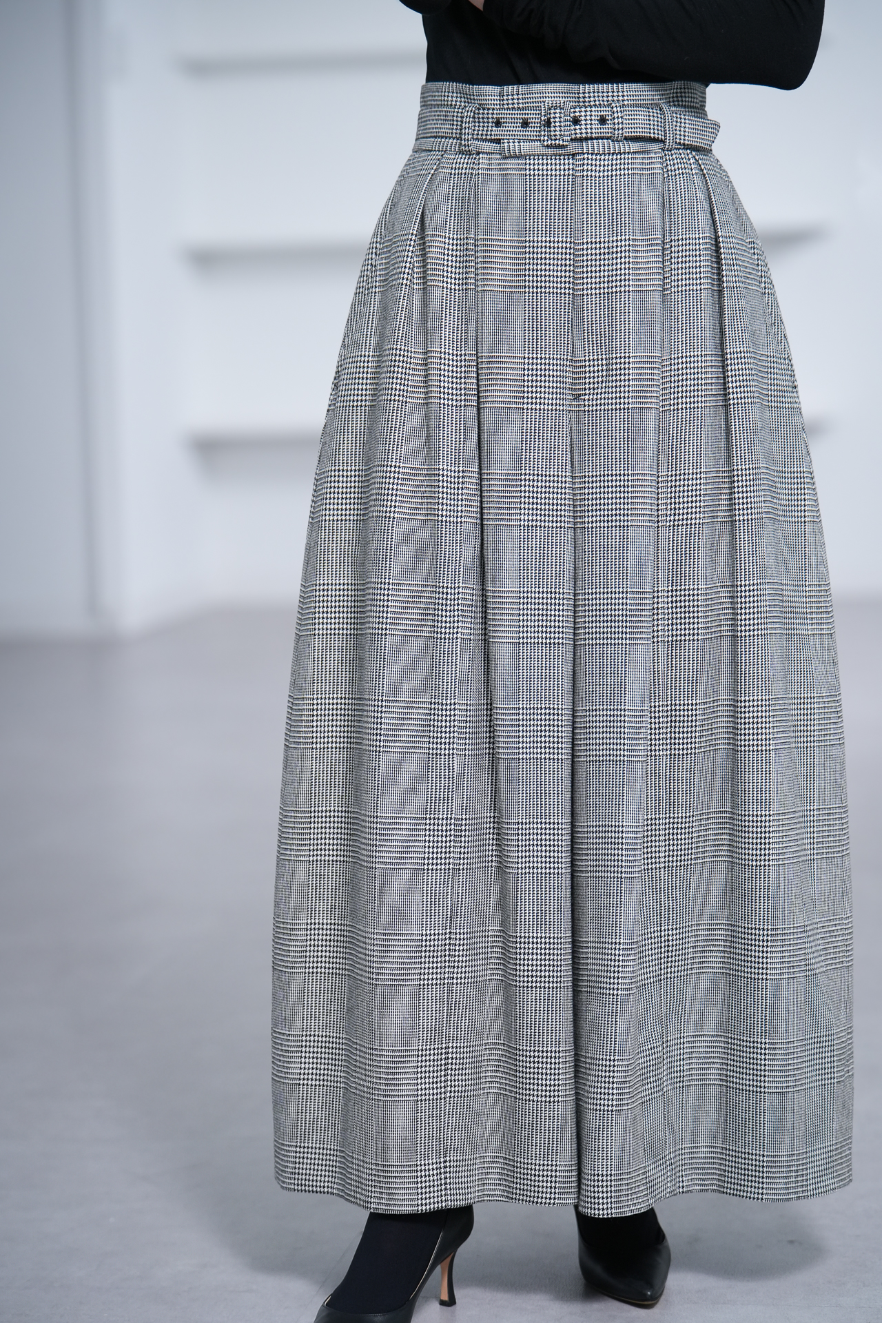 Fred Glen Check　White/Blackの画像