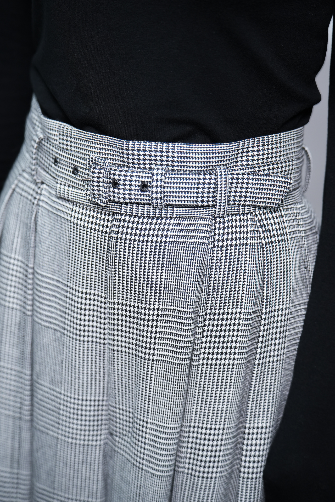 Fred Glen Check　White/Blackの画像