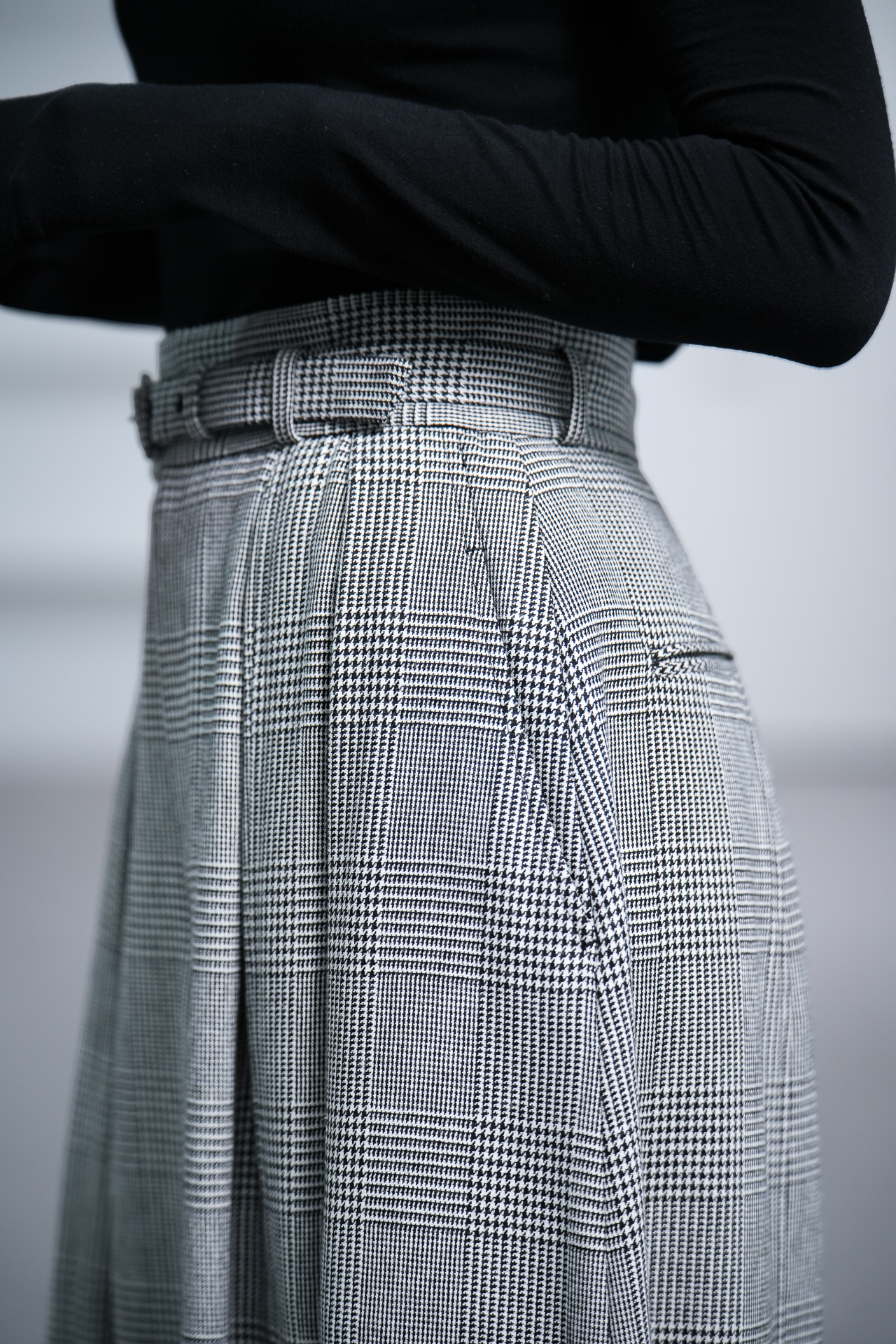 Fred Glen Check　White/Blackの画像