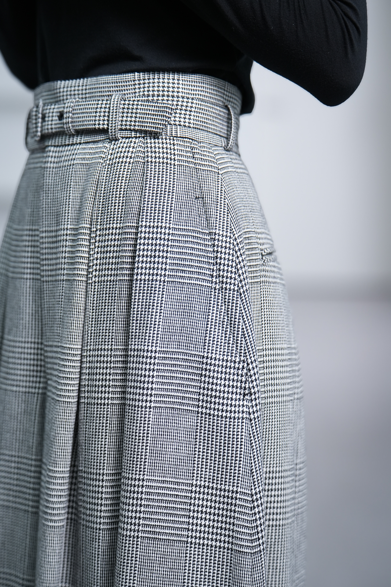 Fred Glen Check　White/Blackの画像