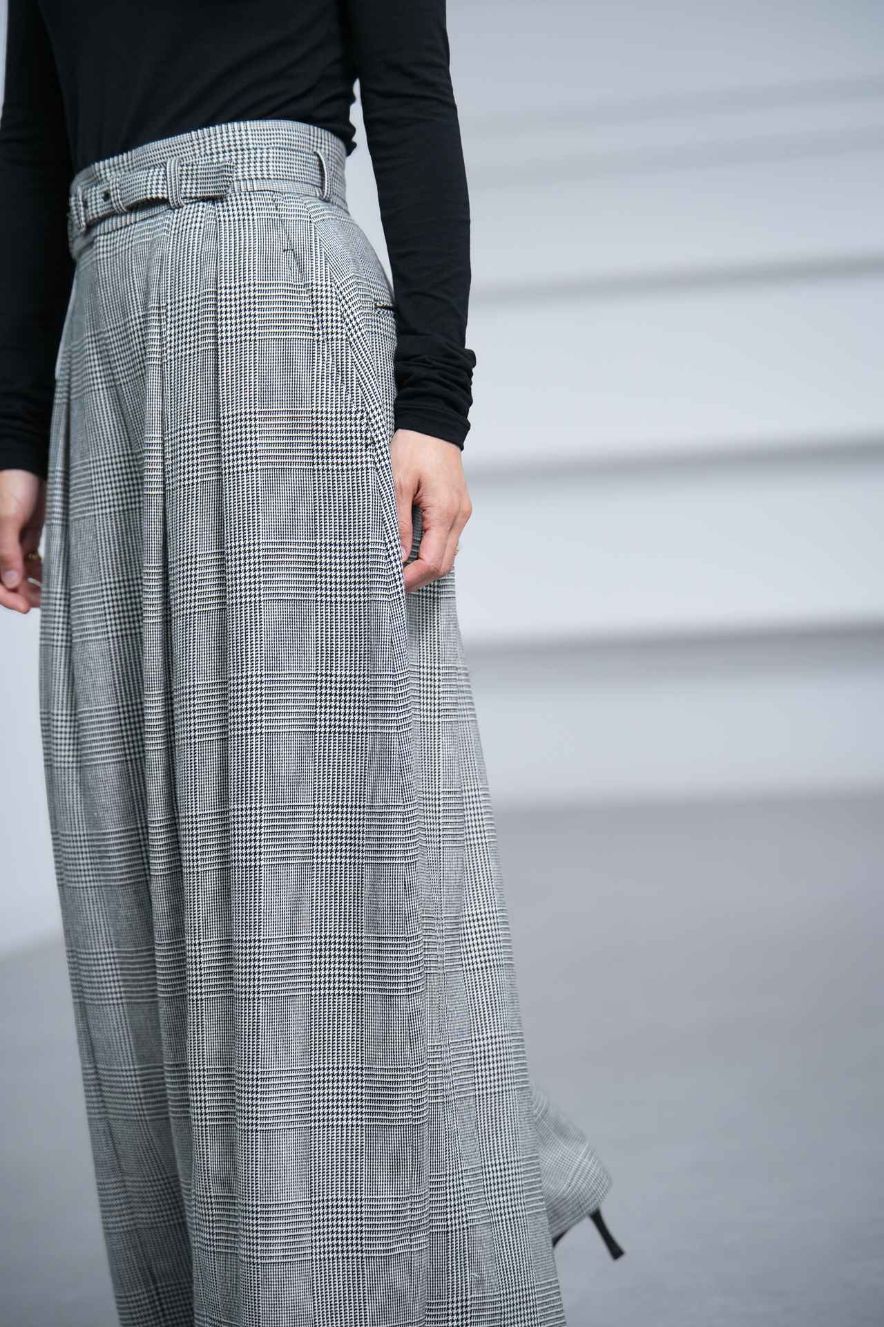 Fred Glen Check　White/Blackの画像