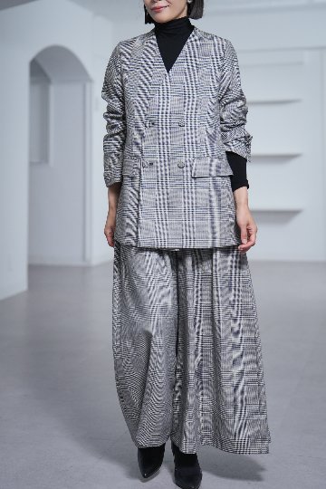 Fred Glen Check　White/Blackの画像