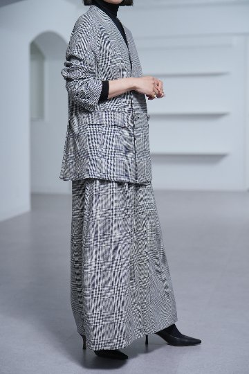 Fred Glen Check　White/Blackの画像