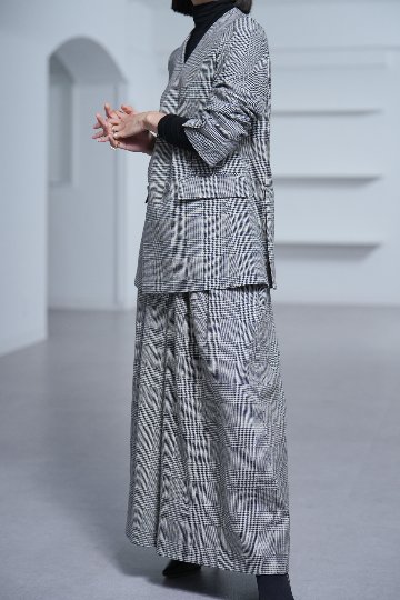 Fred Glen Check　White/Blackの画像