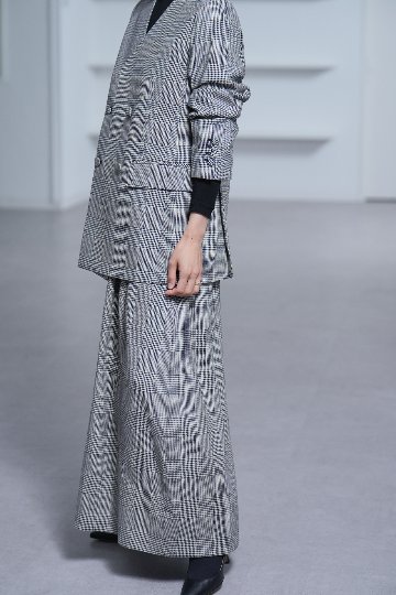 Fred Glen Check　White/Blackの画像