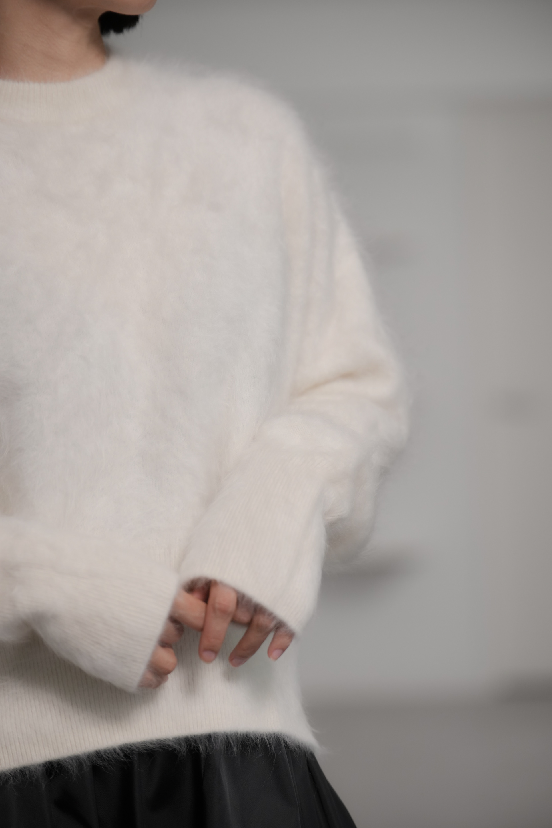 Alma Fur Cashmere OffWhiteの画像