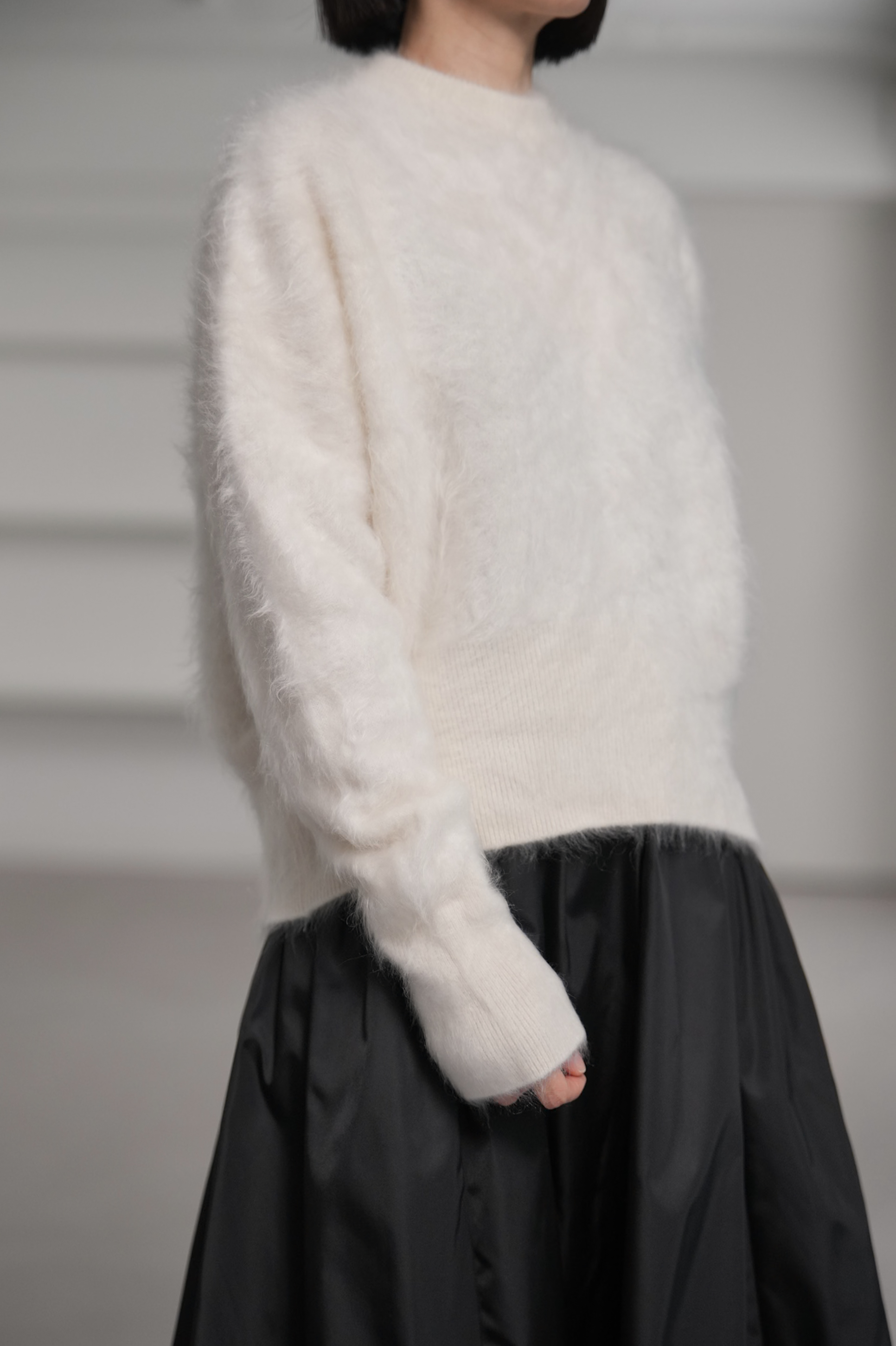 Alma Fur Cashmere OffWhiteの画像