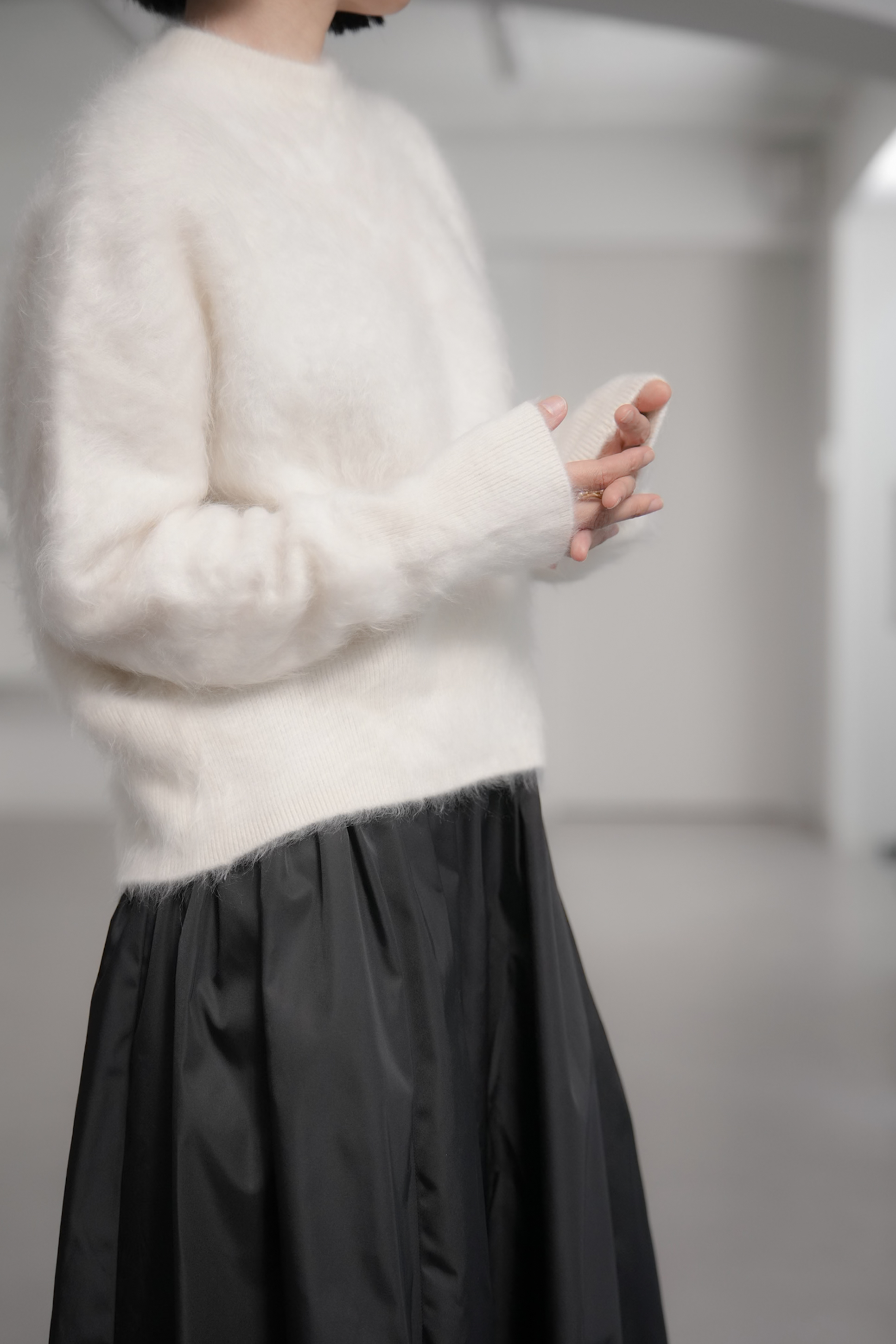 Alma Fur Cashmere OffWhiteの画像
