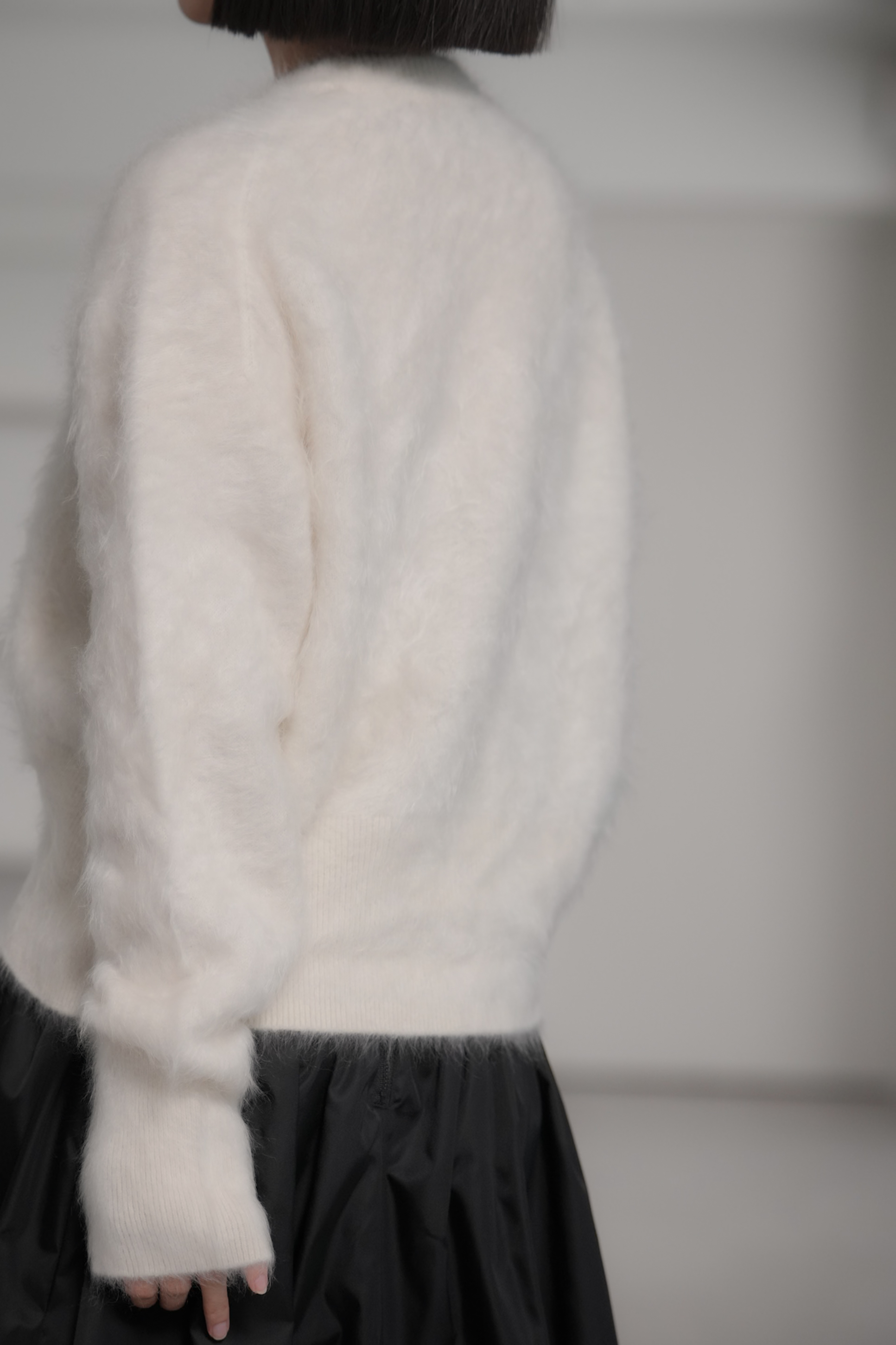 Alma Fur Cashmere OffWhiteの画像