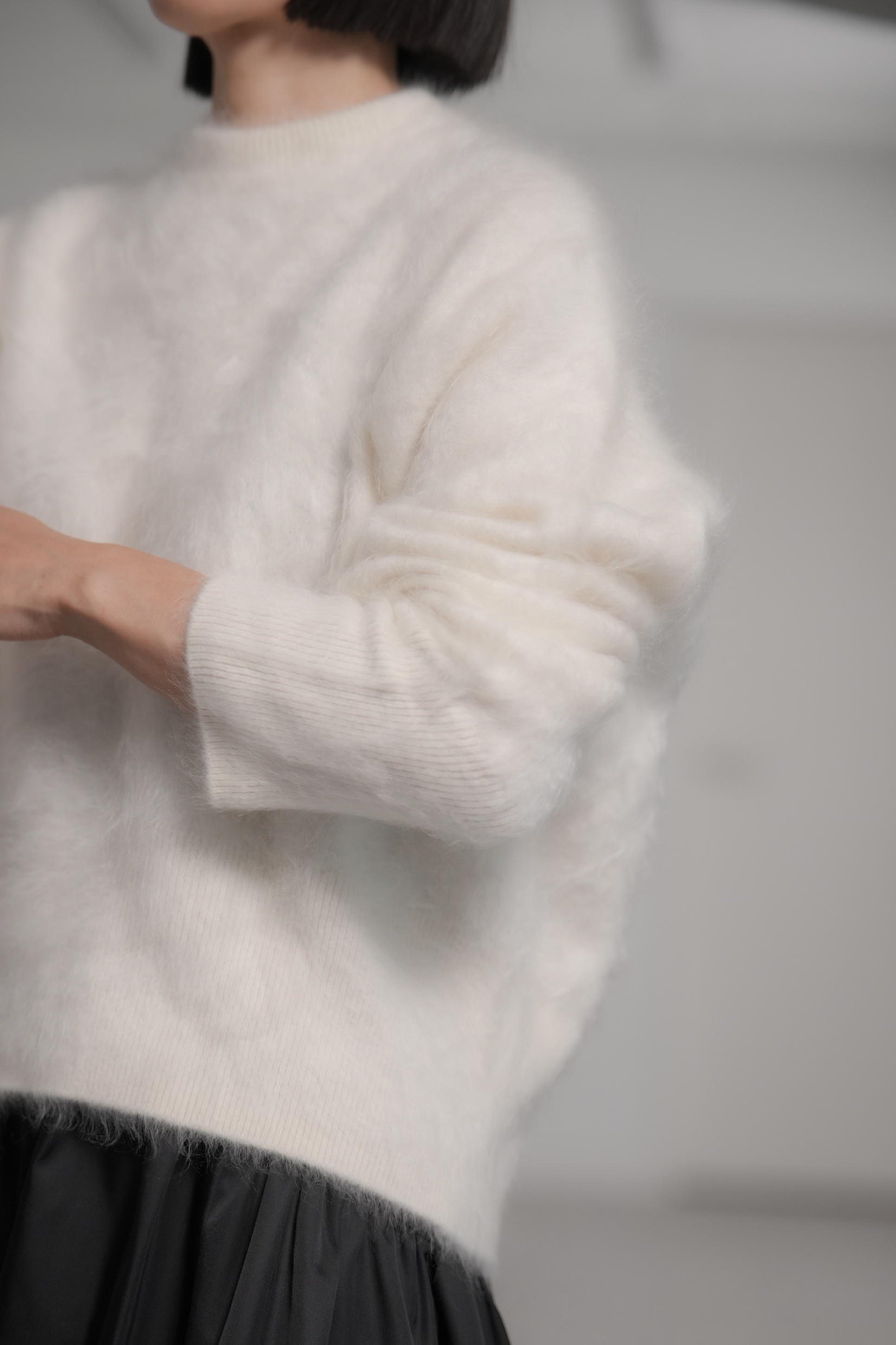 Alma Fur Cashmere OffWhiteの画像