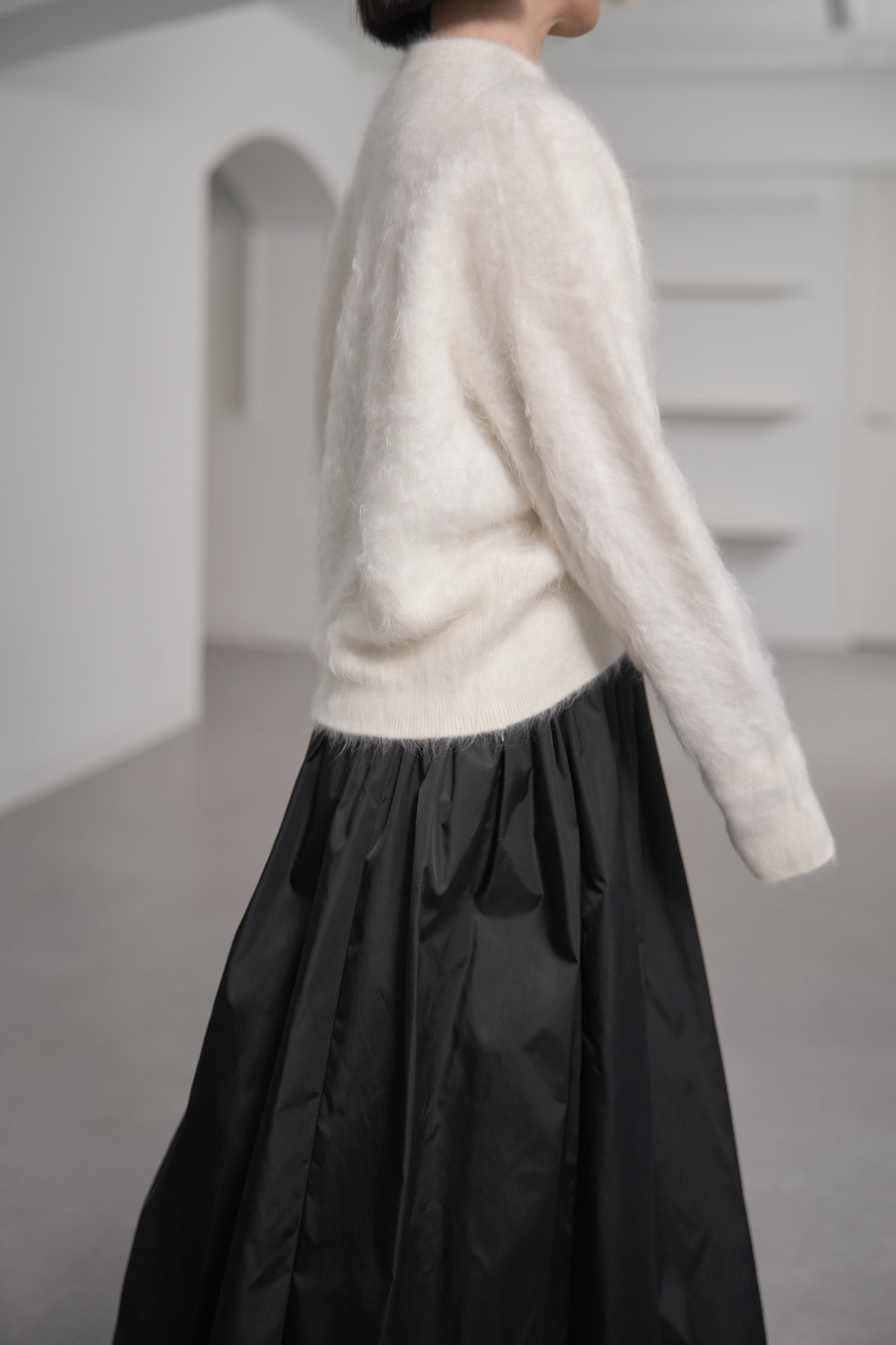 Alma Fur Cashmere OffWhiteの画像