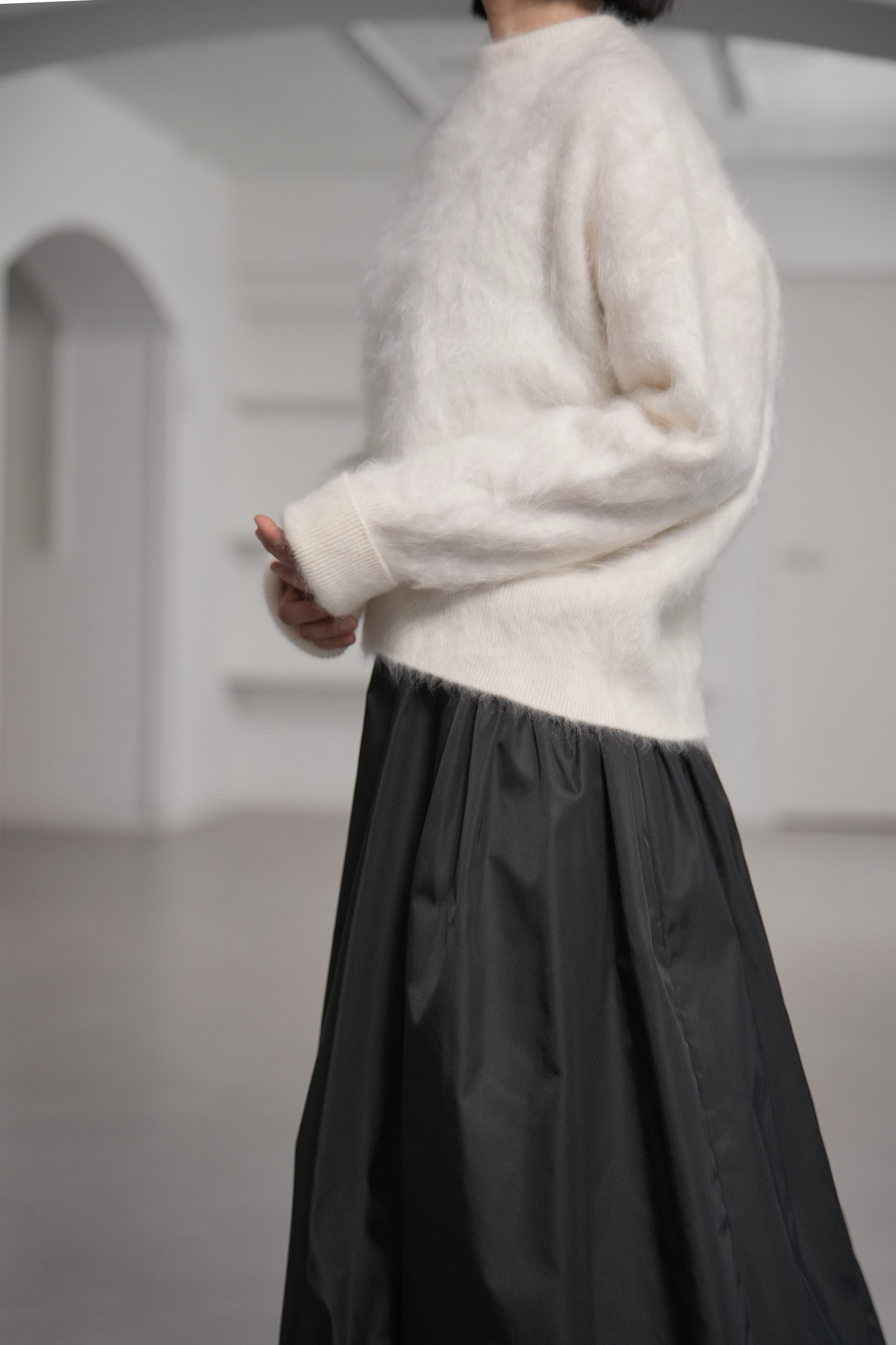 Alma Fur Cashmere OffWhiteの画像