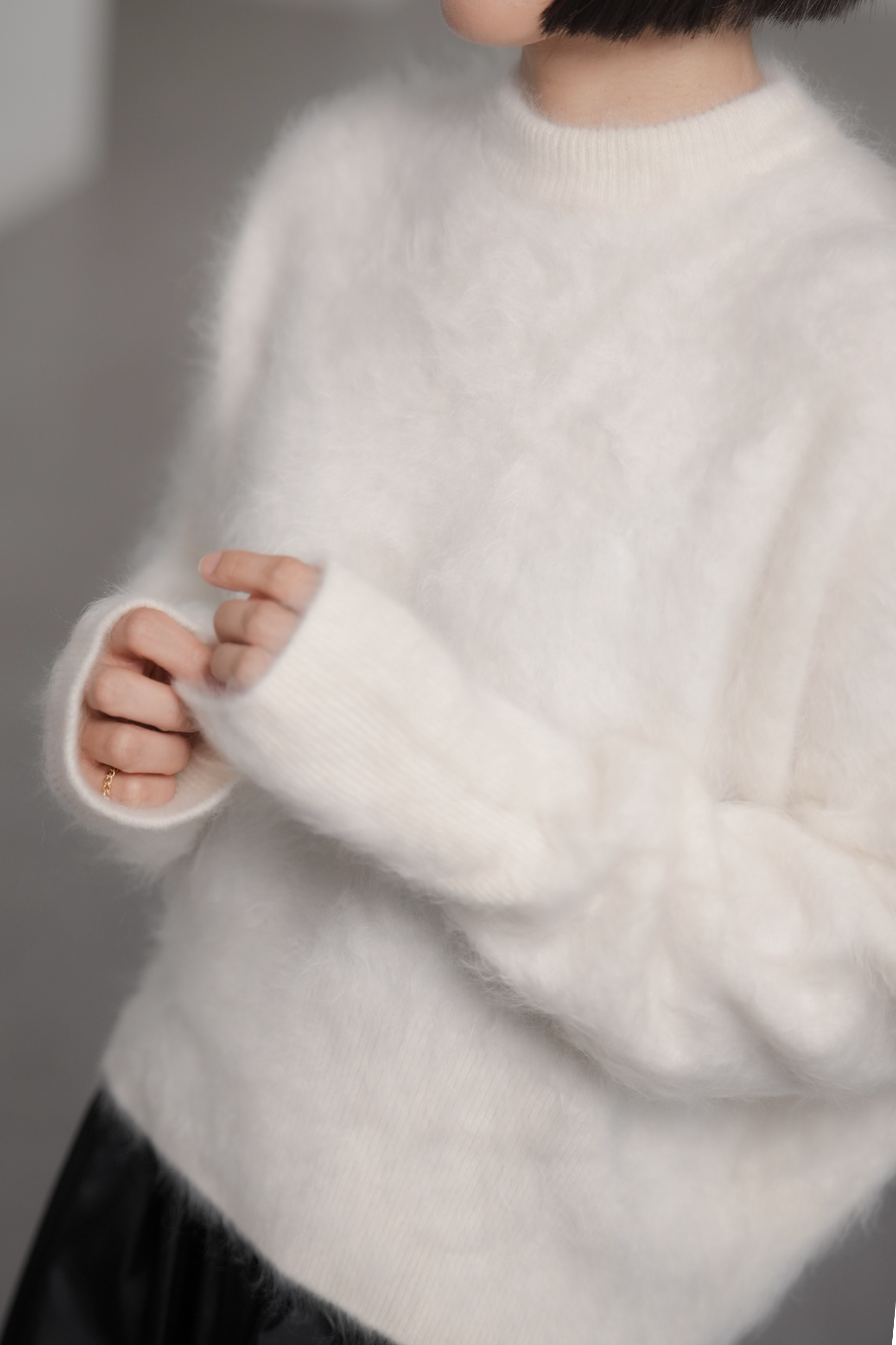 Alma Fur Cashmere OffWhiteの画像