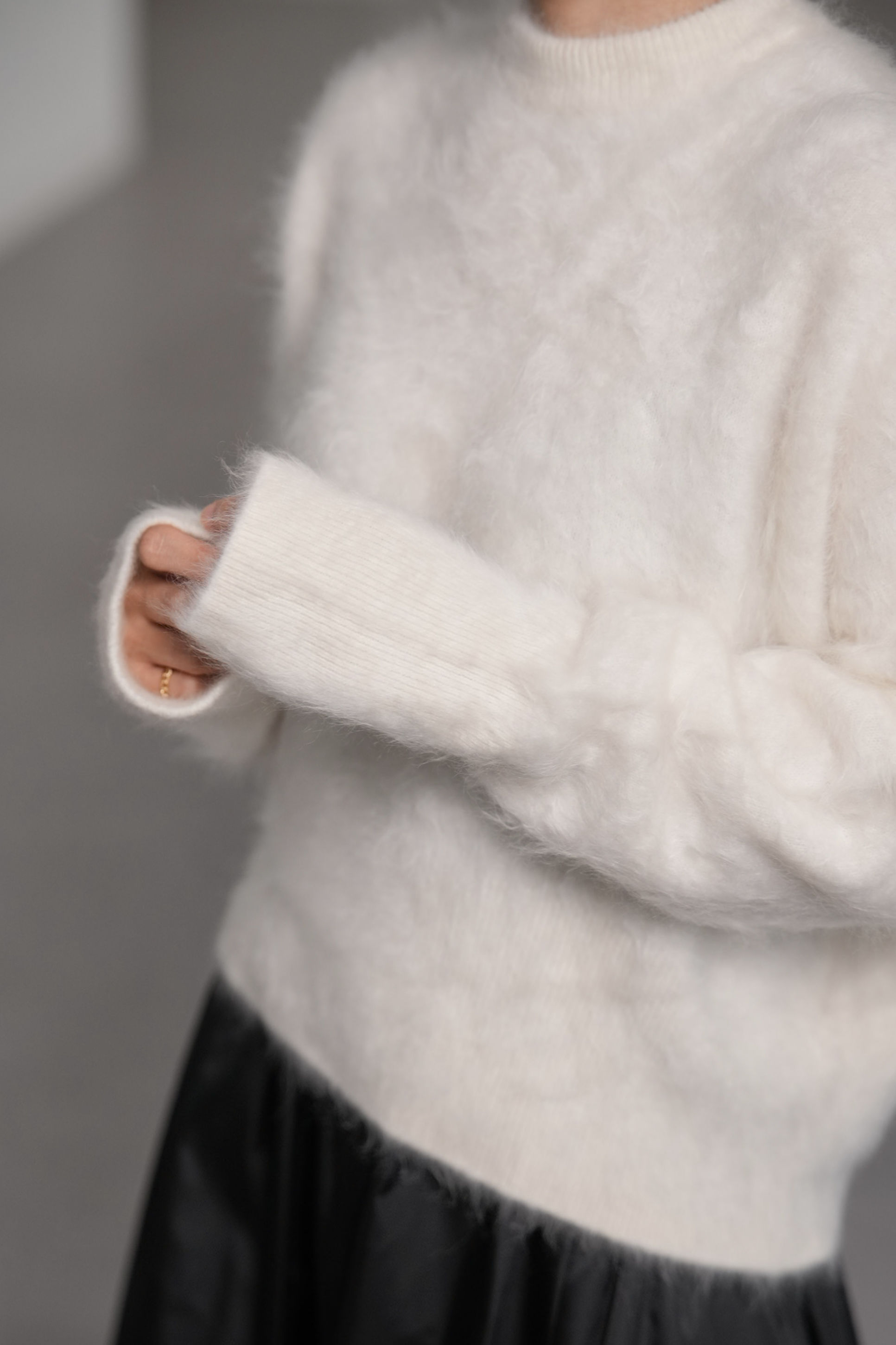 Alma Fur Cashmere OffWhiteの画像