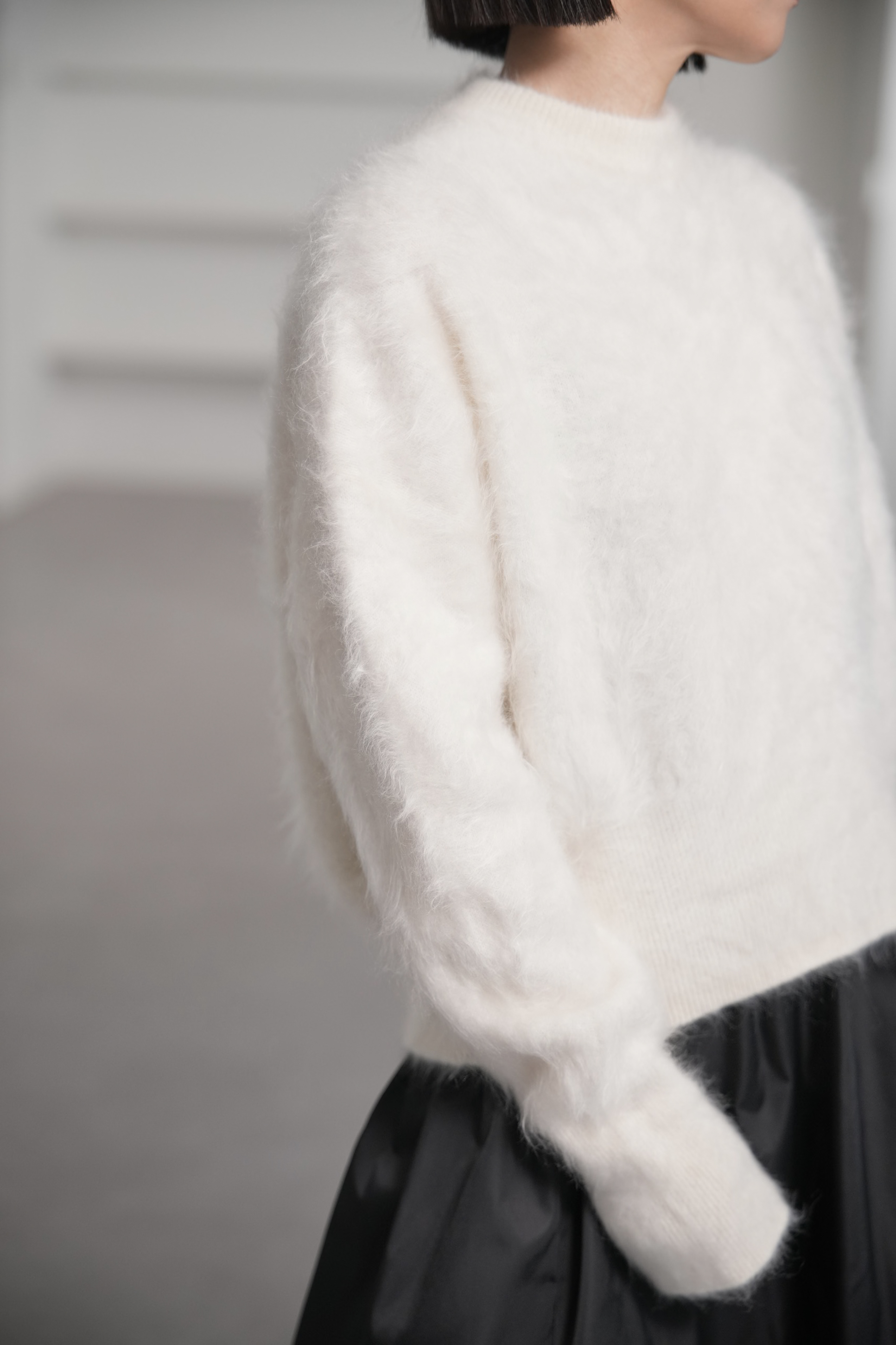 Alma Fur Cashmere OffWhiteの画像