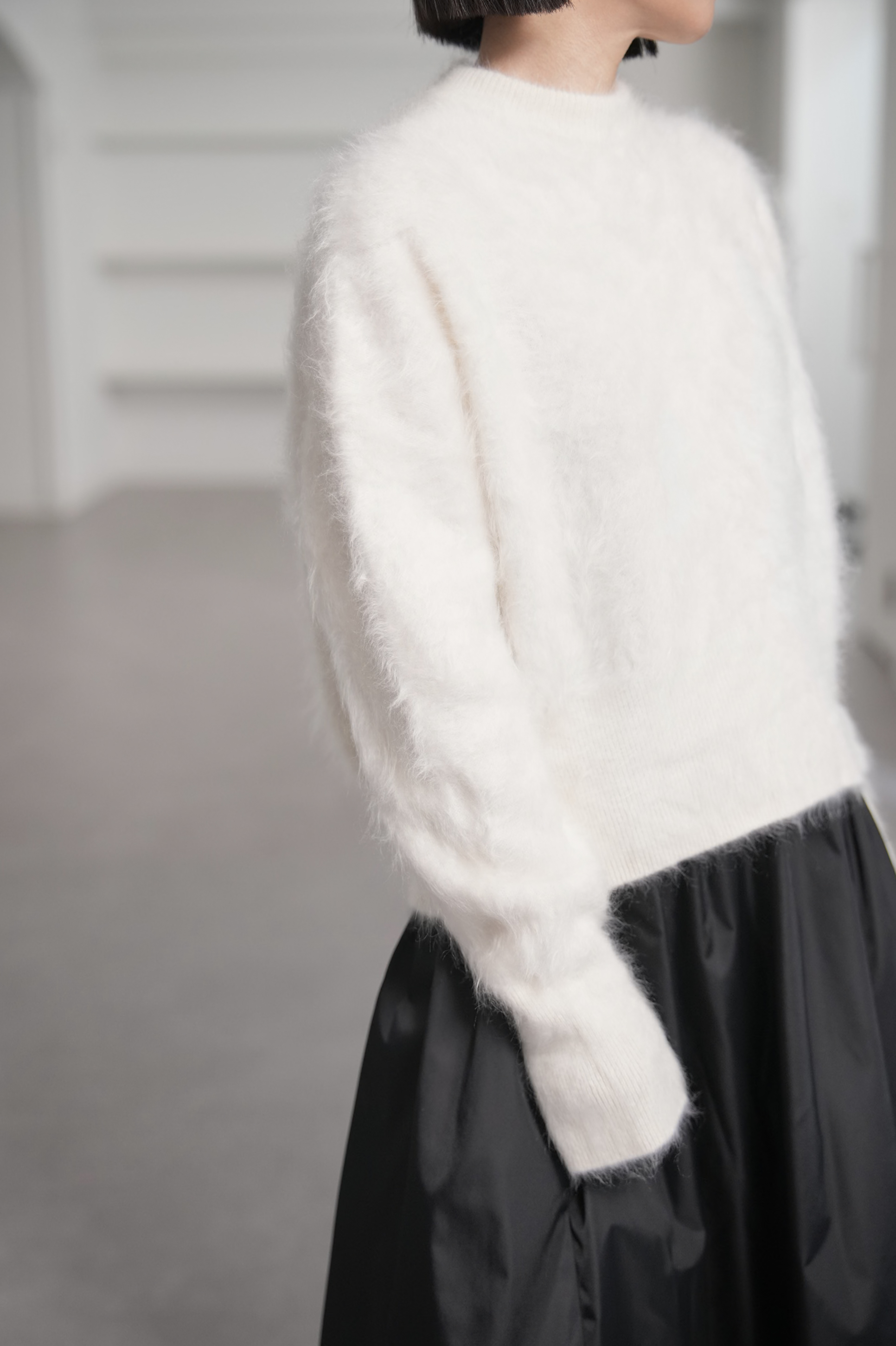 Alma Fur Cashmere OffWhiteの画像