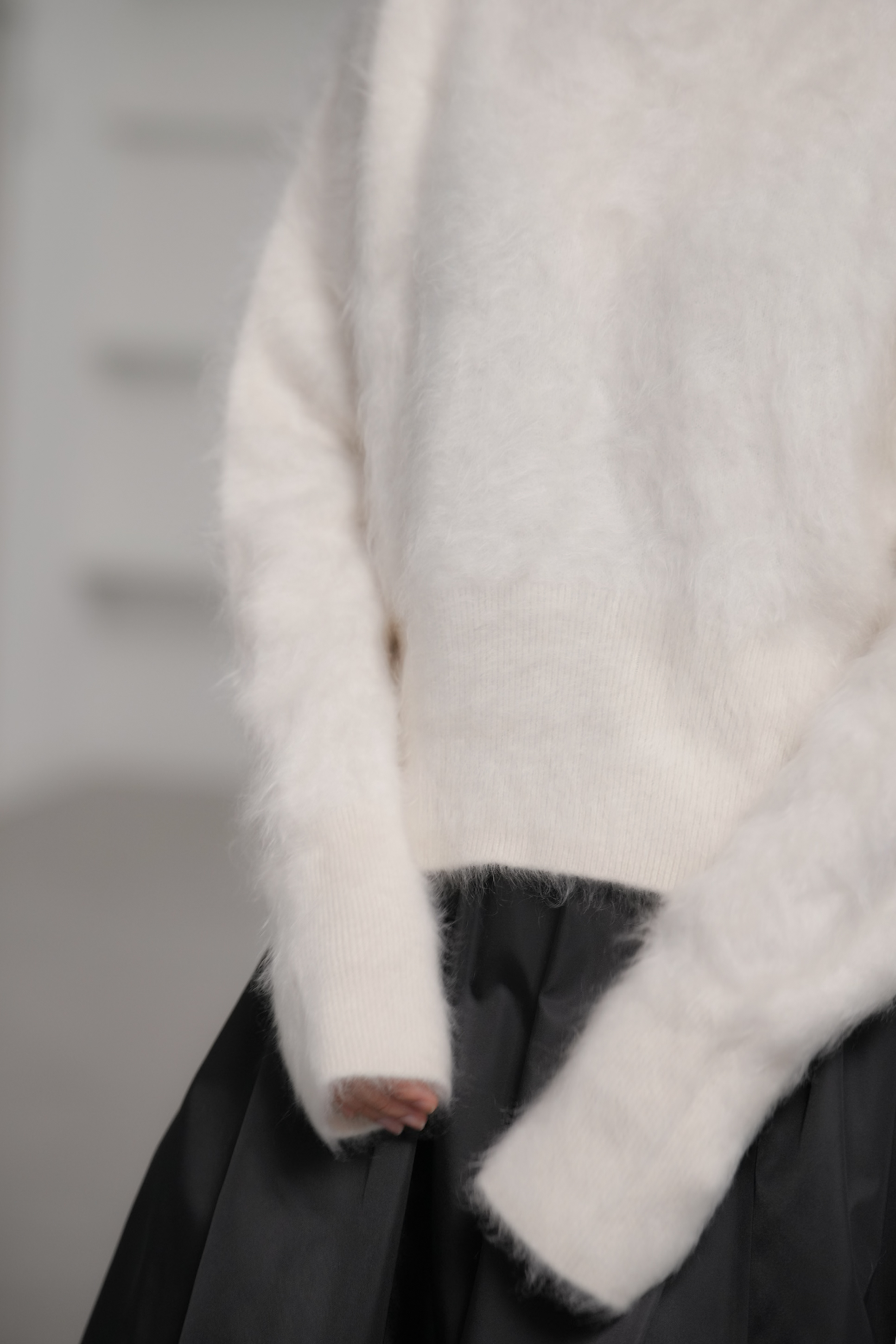 Alma Fur Cashmere OffWhiteの画像
