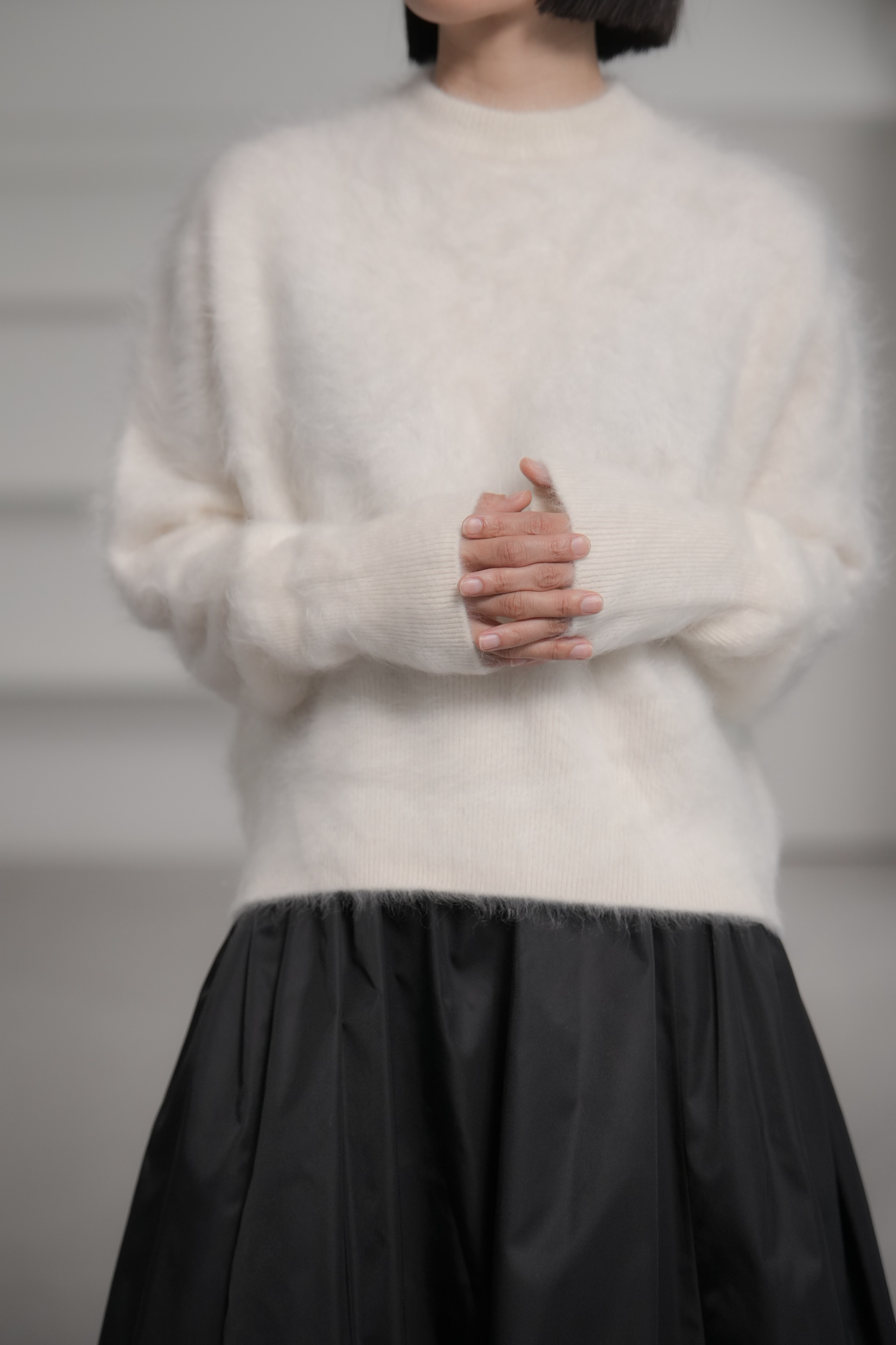 Alma Fur Cashmere OffWhiteの画像