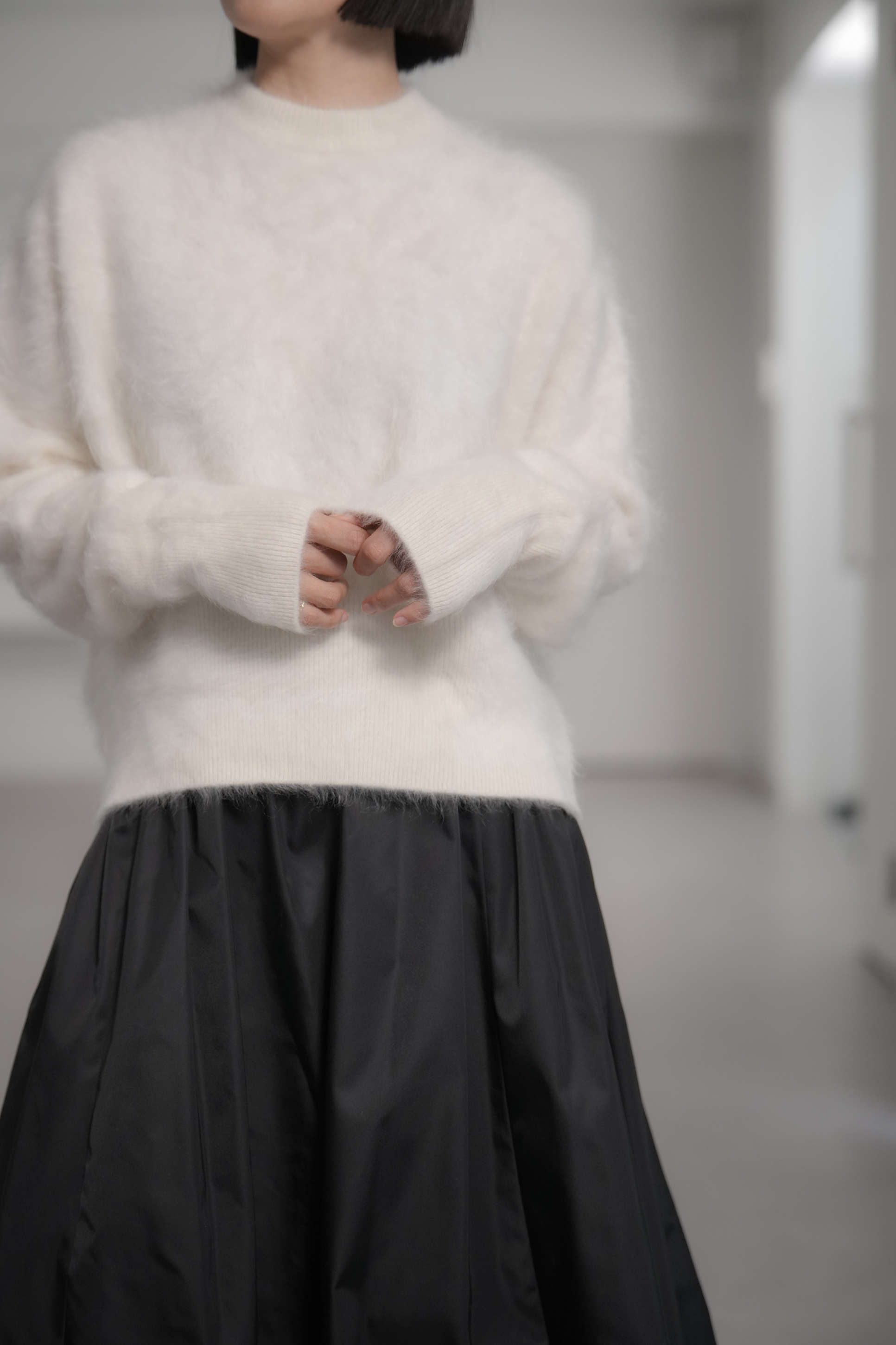 Alma Fur Cashmere OffWhiteの画像