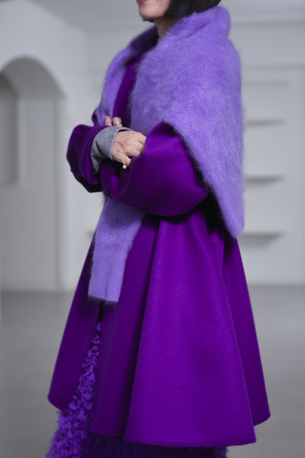 Alma Fur Cashmere Lilacの画像