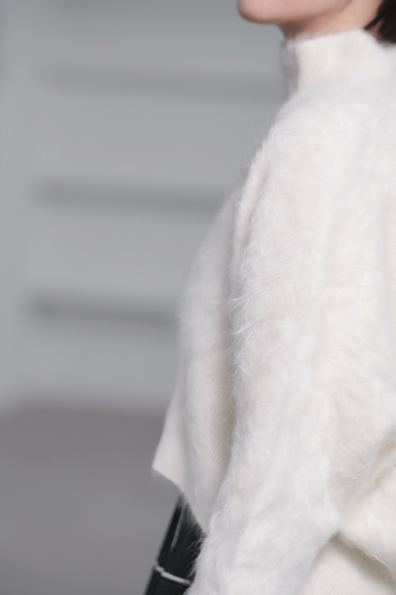 Alma Fur Cashmere High Neck OffWhiteの画像