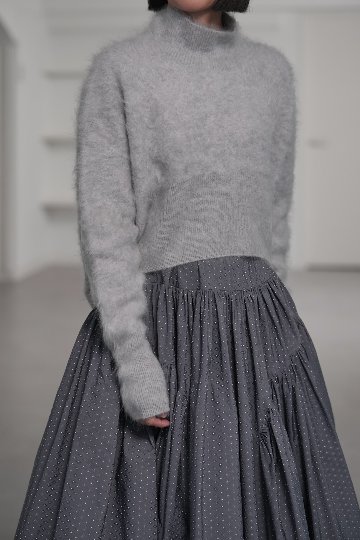 Alma Fur Cashmere High Neck IceGrayの画像