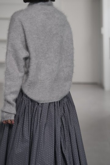 Alma Fur Cashmere High Neck IceGrayの画像