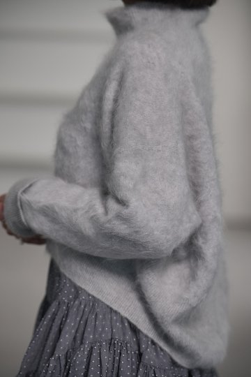 Alma Fur Cashmere High Neck IceGrayの画像
