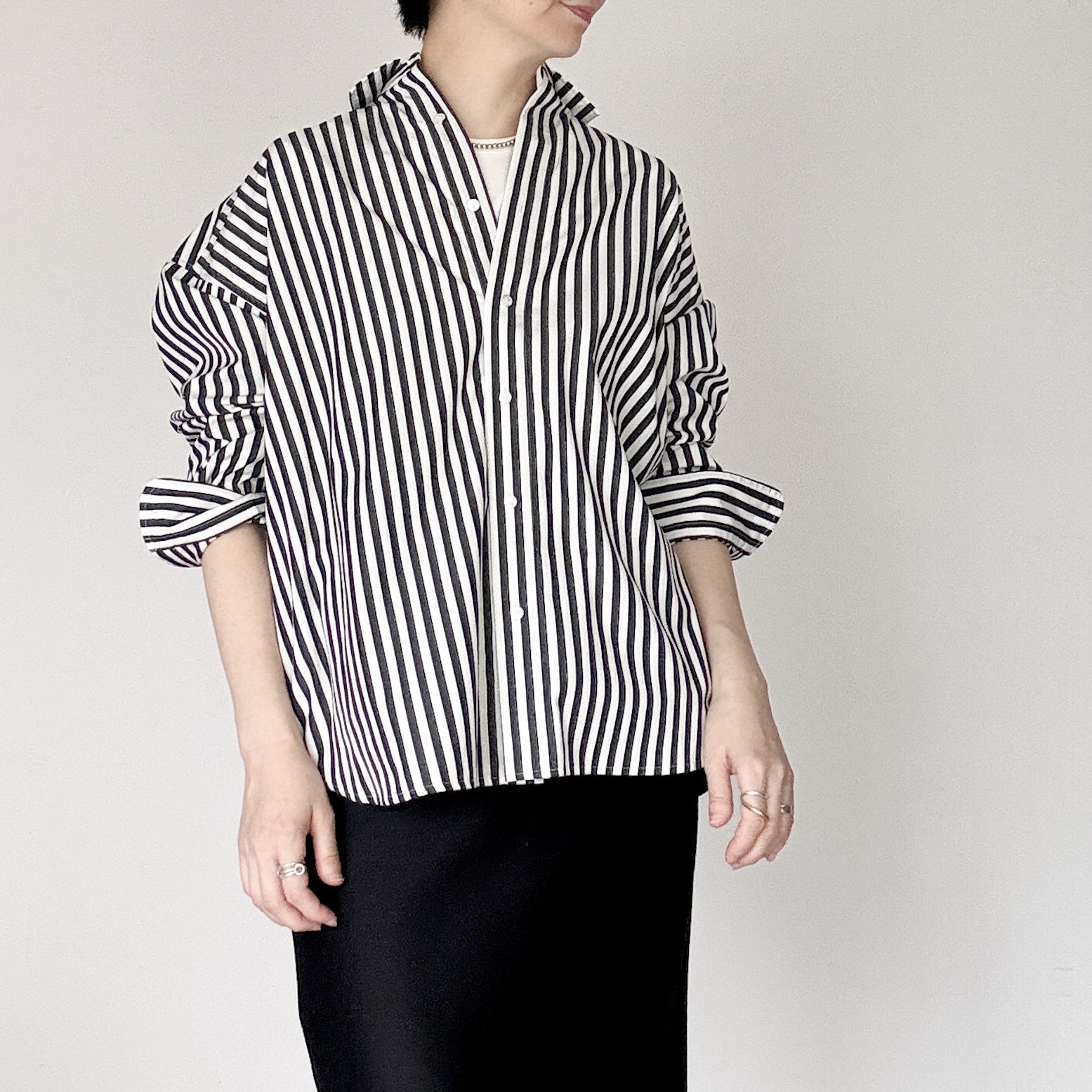 Ray Stripe White/Blackの画像