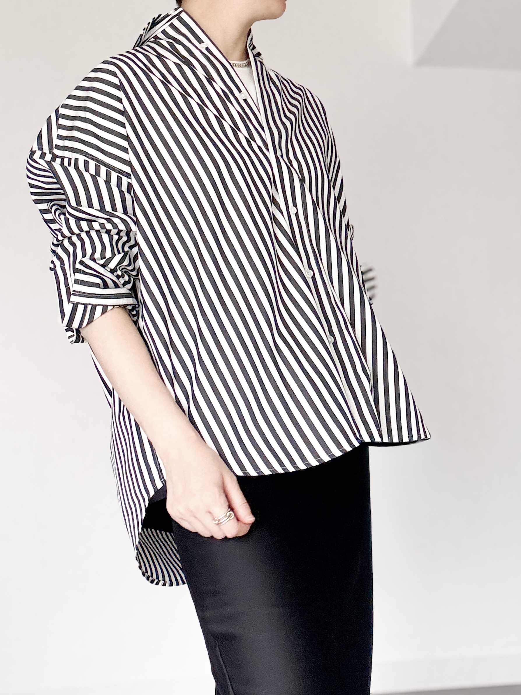 Ray Stripe White/Blackの画像