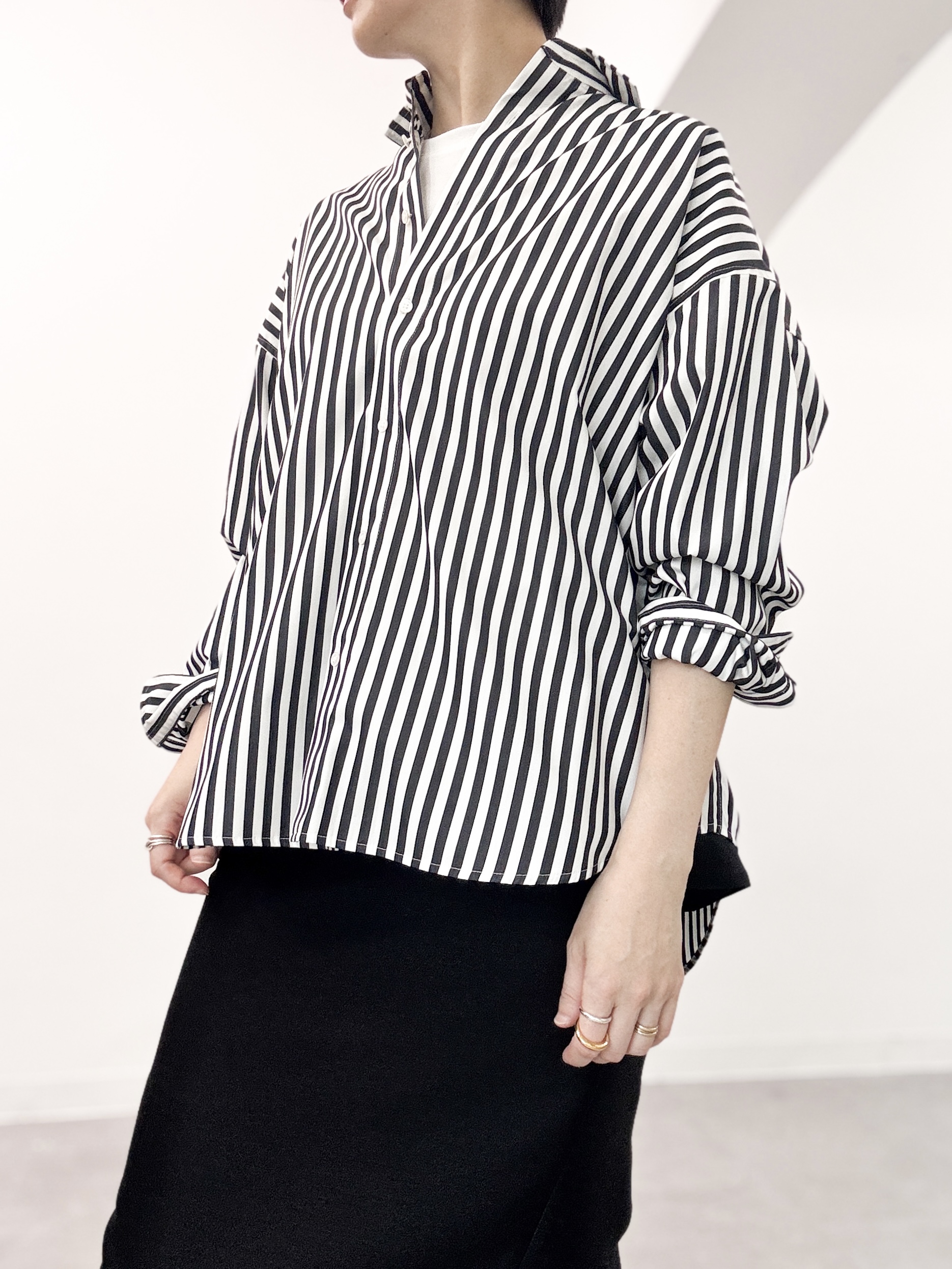 Ray Stripe White/Blackの画像