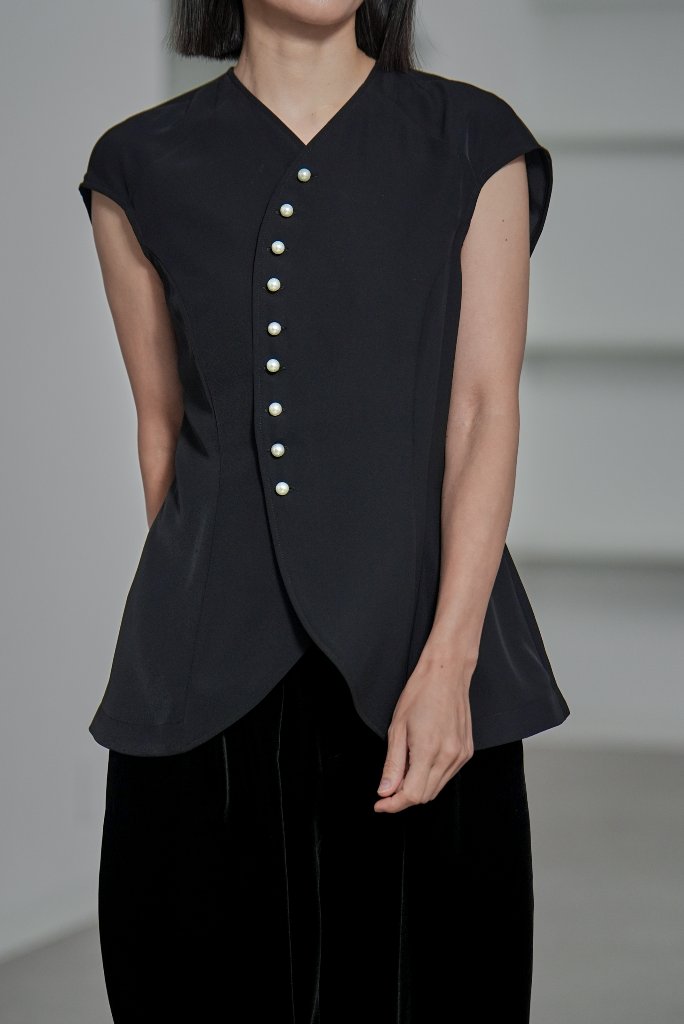 トップス SHE Tokyo Freda Feather Tweed Black 0400021899399_BLACK?wid=830&