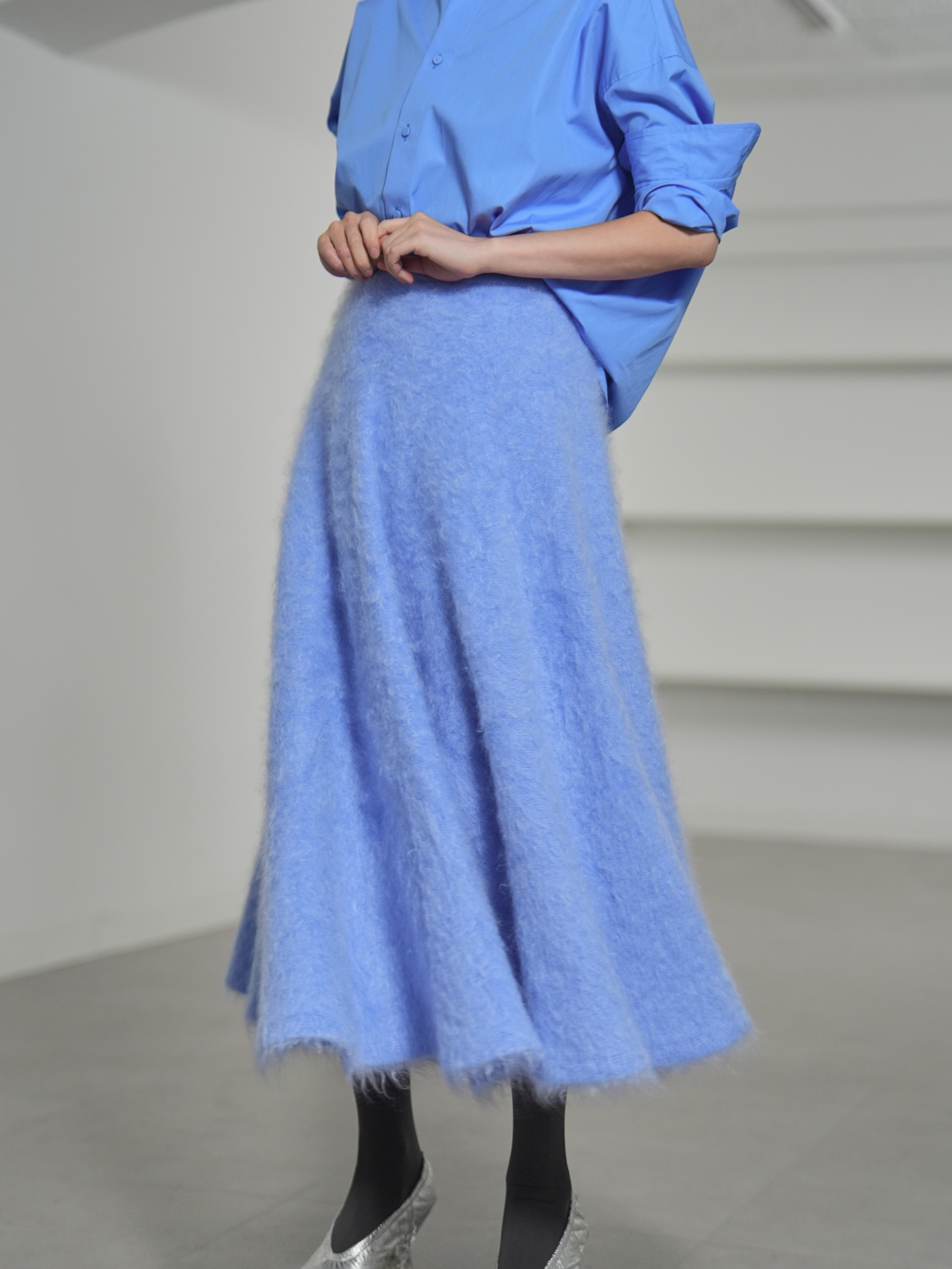 Tate Fur Cashmere SaxeBlueの画像