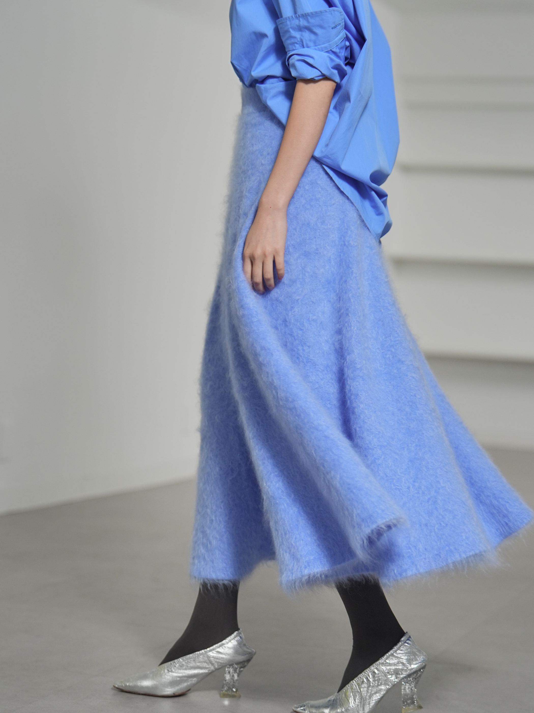 Tate Fur Cashmere SaxeBlueの画像