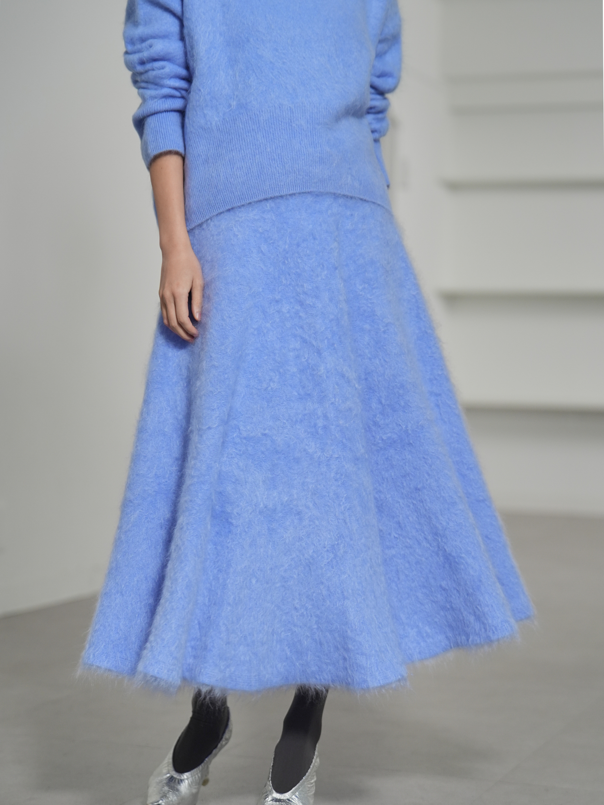 Tate Fur Cashmere SaxeBlueの画像